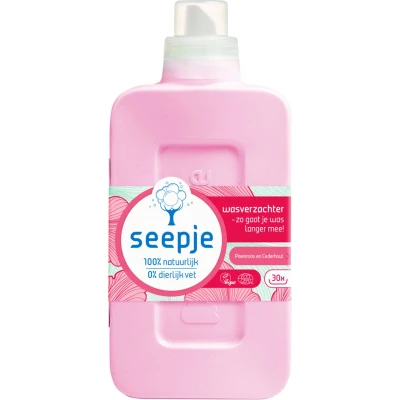 Afbeelding van 8x Seepje Wasverzachter Pioenroos en Cederhout 30 Wasbeurten 750 ml