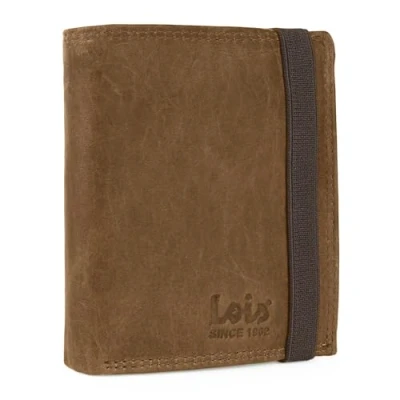Afbeelding van Lois Portemonnee Leer Heren Functioneel en Duurzaam Wallet For Men, Mens met Tijdloze, Bestendige Leer. RFID Portemonnee. 206986, Bruine