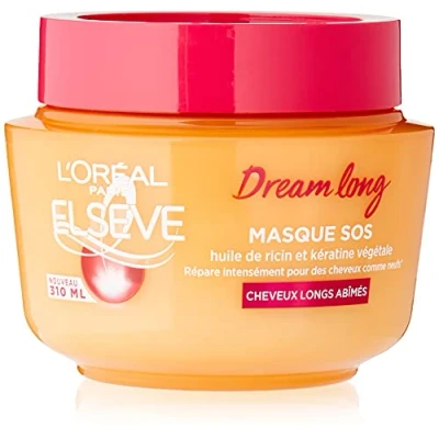 Afbeelding van L&#039;Oréal Paris Elseve Dream lang masker, verrijkt met ricinusolie / keratine voor haar, 1 stuk