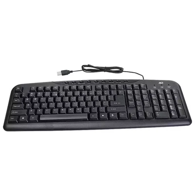 Afbeelding van ACT AC5400 Multimedia Toetsenbord USB Qwerty/US layout Bedraad Stille Toets Zwart