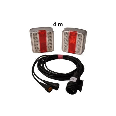 Afbeelding van Aanhangwagendirect LED verlichtingsset klein 4 meter 13 polig