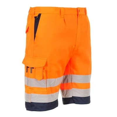 Afbeelding van Hi Vis Polykatoen Korte Broek maat Large, OrNa