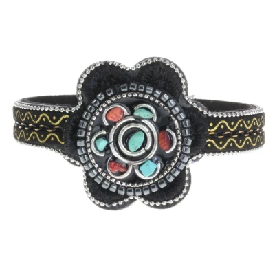 Afbeelding van Behave Ibiza flower armband met magneetsluiting