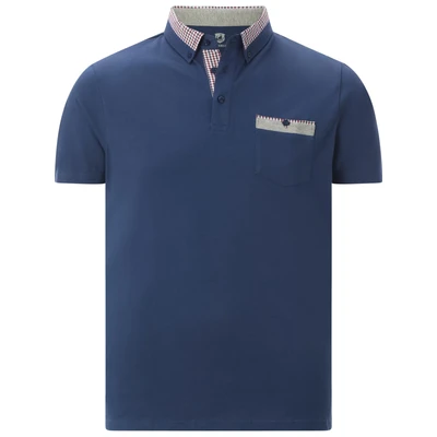 Afbeelding van Jan Vanderstorm +FIT Collectie polo Plus Size LARSGAARD blauw