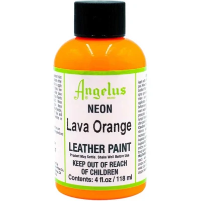 Afbeelding van Angelus leerverf Lava Oranje 118ml