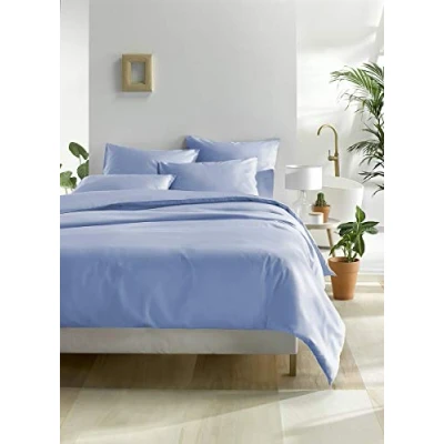 Afbeelding van Dekbedovertrek De Witte Lietaer Olivia Serenity Satijn 200 x / 220 cm 2 Persoons