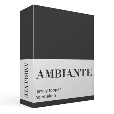 Afbeelding van Hoeslaken 1 Persoons 90x200 Ambiante Jersey Grijs