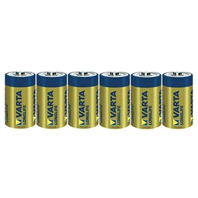 Afbeelding van Varta Longlife LR20 Mono (D) batterij alkaline mangaan 15800 mAh 1,5 V 6 stuks