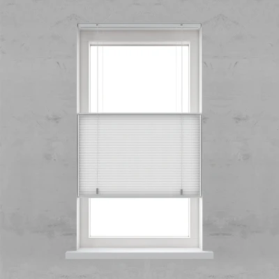 Afbeelding van Plissegordijn Honingraat 25 mm Smart Top Down Bottom up Verduisterend White 60x180 (Wit)