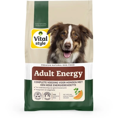 Afbeelding van Vitalstyle Adult Energie Hondenvoer 3 kg