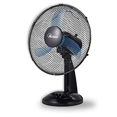 Afbeelding van Ardes AR5AM40 tafelventilator 40 cm model Penny, 3 vleugels, oscillerend, met verstelbare hellingshoek, ventilator, snelheden, stil