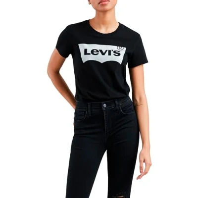 Afbeelding van Levi&#039;s THE Perfect TEE Tshirt print, Dames, Maat: Small, Black