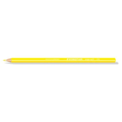 Afbeelding van STAEDTLER 157 1ergo soft kleurstift, ergonomische driehoekige vorm, antislip oppervlak, 12 stuks in kartonnen etui, geel