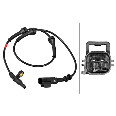 Afbeelding van HELLA 6PU 358 217 081 ABS Sensor Geluidsensor 2 polig 655mm