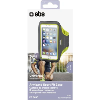 Afbeelding van SBS Mobile Universele Sport Smartphone Armband XL Zwart