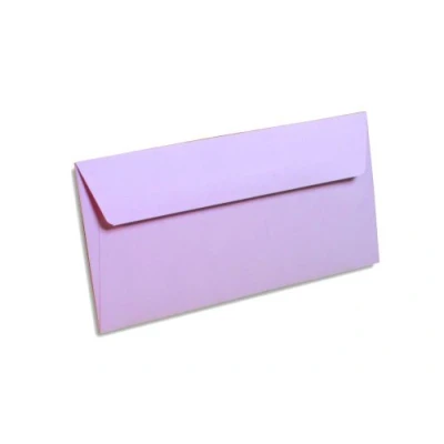 Afbeelding van Clairefontaine 5865C pakket met 20 zelfklevende enveloppen, formaat DL 11 x 22 cm, 120 g/m², kleur: lila, uitnodigingen voor evenementen en correspondentie, serie pollen, premium papier, glad