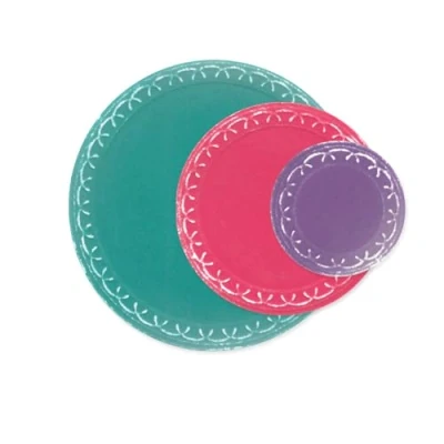 Afbeelding van Sizzix® Framelits® 9 Matrix set verpakking van Fanciful Framelits, Alena Arched Circles Stacey Park