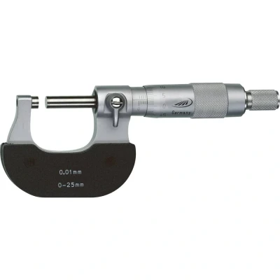 Afbeelding van HELIOS PREISSER 0800501 beugelmeetschroef 0 25 mm aflezing: 0,01 DIN 863 1