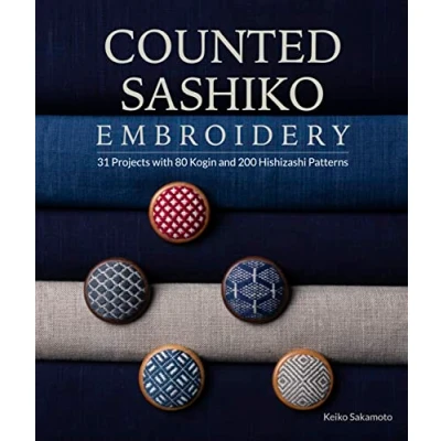 Afbeelding van Counted Sashiko Embroidery: 31 Projects with 80 Kogin and 200 Hishizashi Patterns