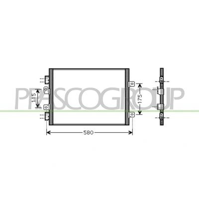 Afbeelding van Condensor, airconditioning PRASCO RN916C003