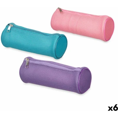 Afbeelding van Cilindervormige Schoolpennenzak Gestoffeerd 22 x 8 cm (6 Stuks)