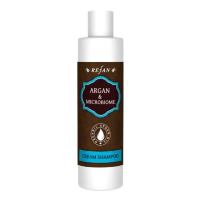 Afbeelding van Refan natuurlijke creme shampoo met argan olie en microbiome prebiotisch gezond sterk haar 250ml