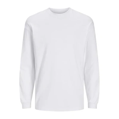 Afbeelding van Jack &amp; Jones Jjeurban EDGE TEE Oneck Longsleeve, Heren, Maat: XS, White