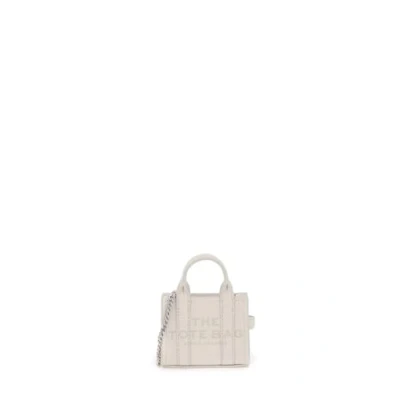 Afbeelding van Marc Jacobs The Nano Tote Charm katoen/zilver 2F3SCP005S07 140, katoen/zilver, Eén maat, Hedendaags