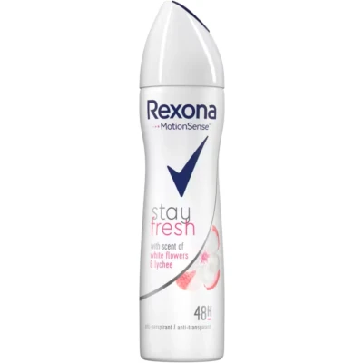 Afbeelding van Rexona Deospray Stay Fresh Witte Bloemen &amp; Lychee /Anti Transpirant 48h 150ml
