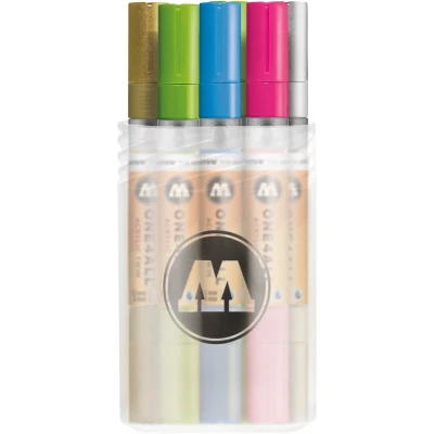 Afbeelding van Molotow, Marker, Permanent marker One4All Acryl Twin Basic Set 2 1,5 en 4mm PU=12 stuks pennendoosje (Gesorteerd, 4 mm, 12 x)