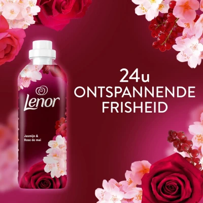 Afbeelding van Lenor Wasverzachter Jasmijn&amp;Rose de Mai 55 Wasbeurten 1155 ml