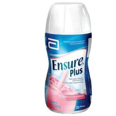 Afbeelding van Ensure Plus Aanvullende voeding formaat drank verpakking 4 x 200 ml smaak aardbei