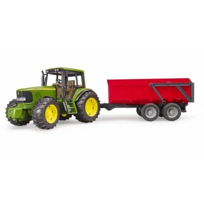 Afbeelding van John Deere 6920 tractor met kieper Bruder, schaal 1:16