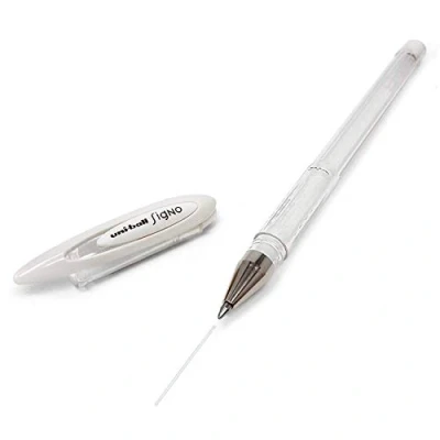 Afbeelding van Uni ball Signo Gelpen Wit UM 120AC 0,7 mm