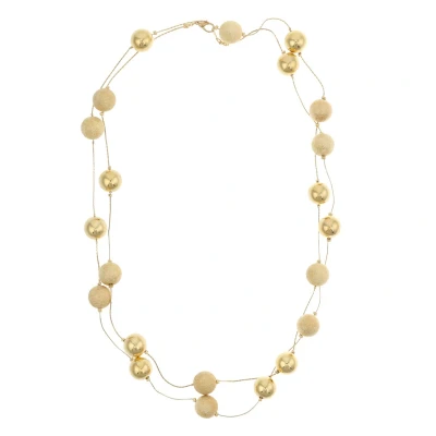 Afbeelding van Behave Lange ketting met kralen goudkleurig
