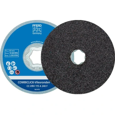 Afbeelding van PFERD 42000050 COMBICLICK harde vliesschijf CC Ø 115 mm A240F voor fijnslijpen &amp; finish met haakse slijpmachines