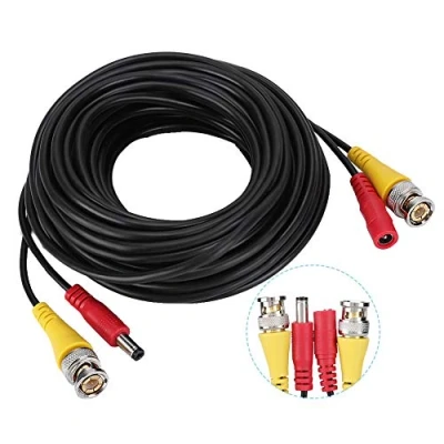 Afbeelding van BNC + DC videokabel, beveiligingscamera verlengkabel voor videobewaking, CCTV bewakingscamera&#039;s, zwart (10 m)