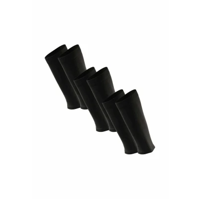 Afbeelding van DANISH ENDURANCE Kuitcompressiekousen zonder voet, kuitbandage, 21 26 mmHg, voor dames en heren, Zwart M