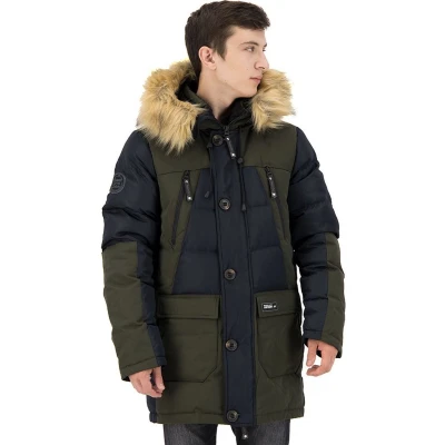 Afbeelding van SUPERDRY Rookie Colour Block Down Jas Mannen Groen Maat S