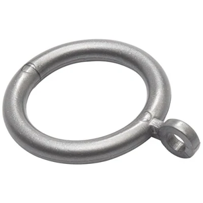 Afbeelding van Merriway BH03246 Kunststof gordijnring met vast oog Grijs (verpakking van 24)