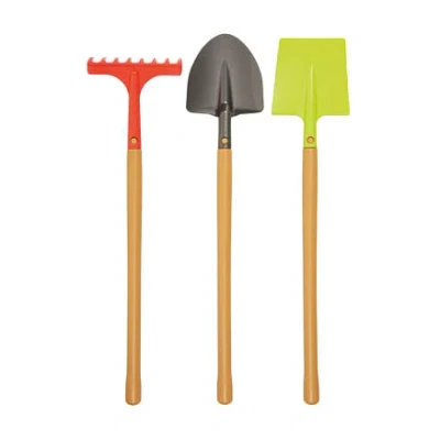 Afbeelding van Ecoiffier Tuingereedschap Metaal met Houten Steel, 3dlg.