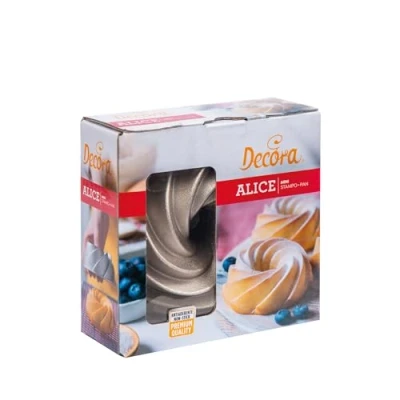 Afbeelding van DECORA 0080116 Mini vorm Alice Ø 10 x 5 H cm van aluminium
