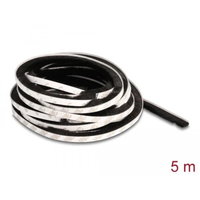 Afbeelding van Delock Bürstenstreifen selbstklebend 10 mm Länge 5 m schwarz Del