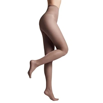 Afbeelding van Conte elegant zijdezachte damespanty met verstevigd slipje dunne extreem elastisch BIKINI 40 kleur bruin maat 7 Grafiet 4
