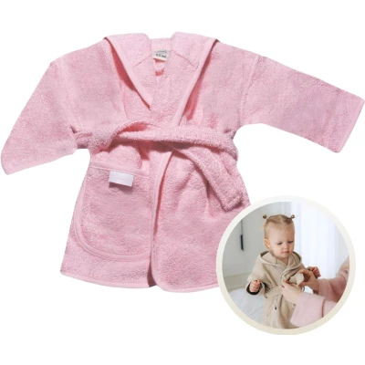 Afbeelding van Badjas Uni Line, Roze 1 2jr