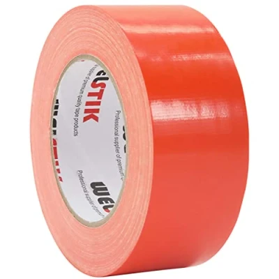 Afbeelding van WELSTIK Professionele kwaliteit plakband, gekleurd plakband voor reparaties, knutselen, handwerk, binnen en buiten, 50 mm x 41 m, 7,5 dik, oranje