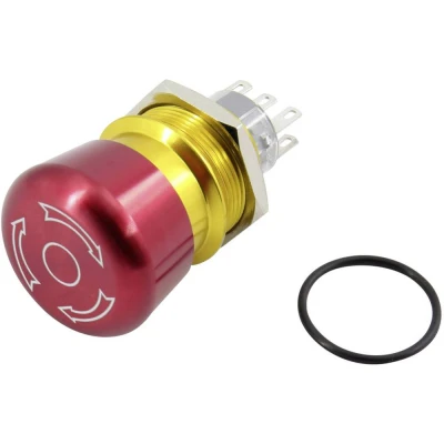 Afbeelding van TRU COMPONENTS TC GQ22 A 22TSB203 Noodstopschakelaar 250 V 5 2x wisselcontact IP65 1 stuk(s)