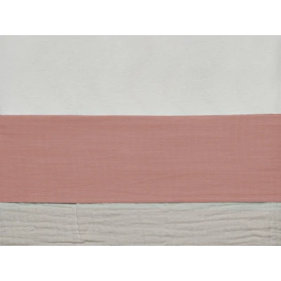 Afbeelding van Jollein laken wrinkled rosewood 120 cm x 150 Lakens &amp; Hoeslakens