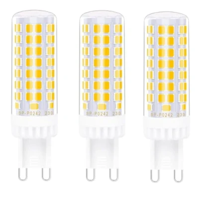 Afbeelding van Jiotouhu G9 LED lampen niet dimbaar warm wit 3000K, 10W equivalent aan 100W halogeen, 1000lm, 220 240V geen flikkering energiebesparende lamp voor kroonluchter, plafondlampen,