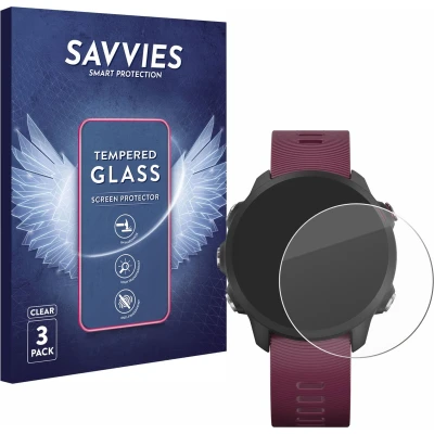 Afbeelding van Savvies Glas Screenprotector voor Garmin Forerunner 245 / Music 45 Gehard Beschermglas 9H (3 Stuks)